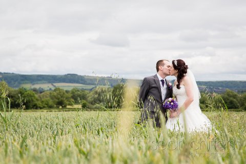 Mr & Mrs in a field - Sean Chiffers Photography