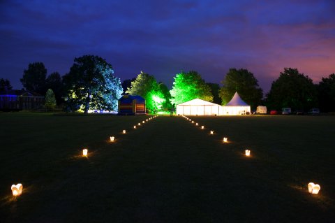The parkland at night - Hockering House 