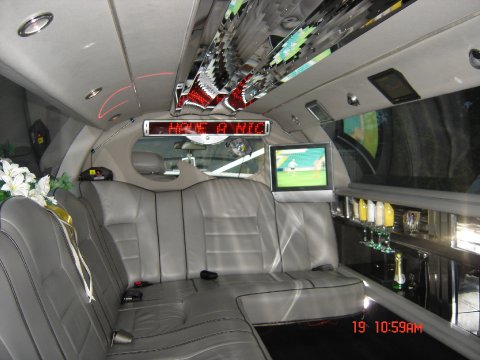 Inside Stretch Limousine - FIRST CLASS LIMOS PAISLEY