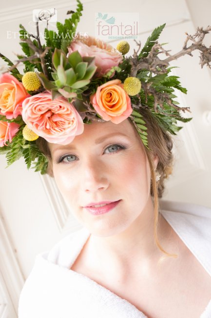 Fantail Florist Floral Head-dress - Fantail Designer Florist