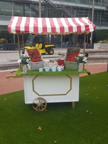 Strawberries and Cream Carts - Candy Floss Crazy