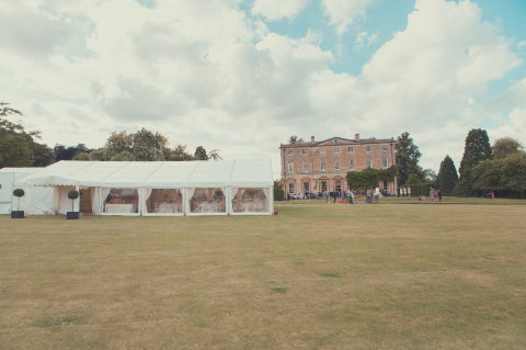 Marquee on the parkland - Courteenhall