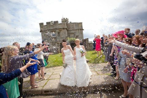 Two beautiful brides at Pendennis - Pendennis Castle