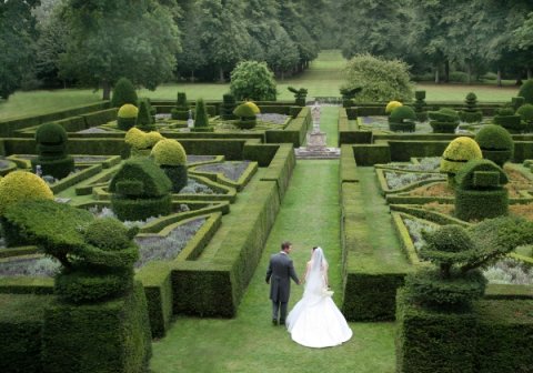 Formal gardens at Great Fosters - Great Fosters