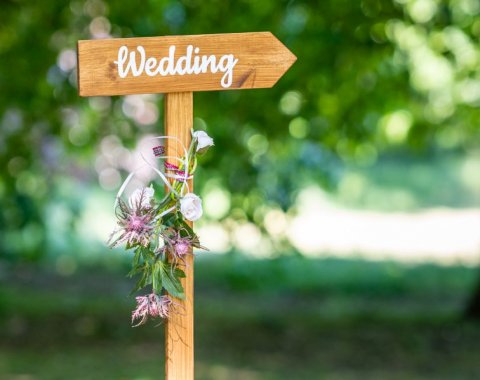 Wedding Direction Sign - Dream Hire & Deco Ltd