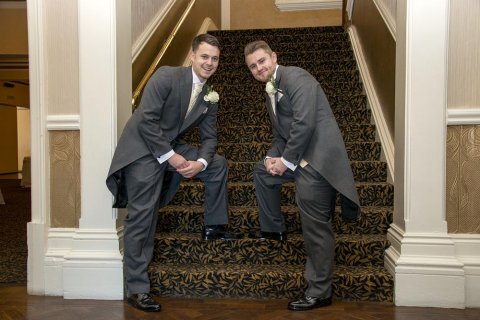 The groom and best man - Chris Mimmack Photography