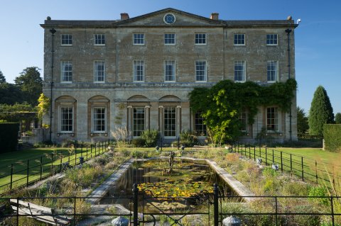Formal gardens and pond - Courteenhall