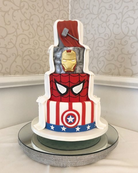 Marvel Wedding Cake - All Shapes & Slices Cake Co