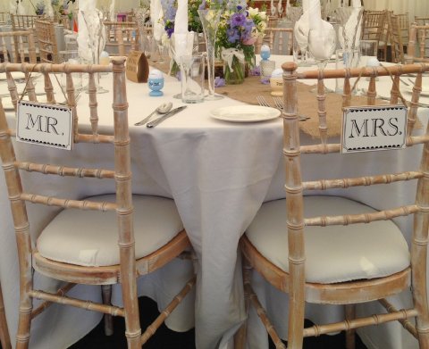 Chiavari chairs in all types of finish - Southern Furniture Hire