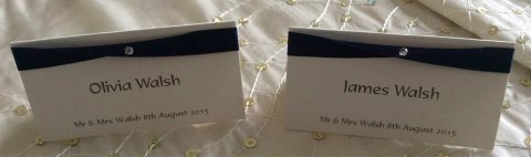 Handmade Placecards - CAS Wedding Stationery