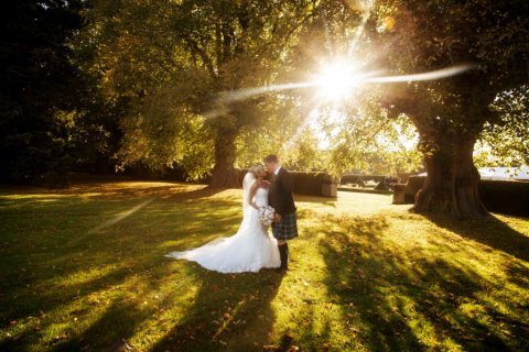Bride and groom - Gordon Castle