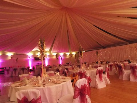 Wedding Canopy and mood lighting - The Rufus Centre