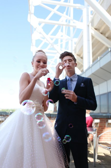 Wedding Bubbles - The Stadium of Light 