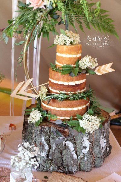 Wedding Cakes - White Rose Cake Design-Image 39192