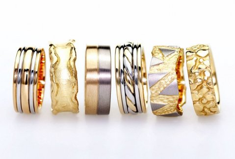 Bespoke men's wedding rings - Aurum designer-jewellers