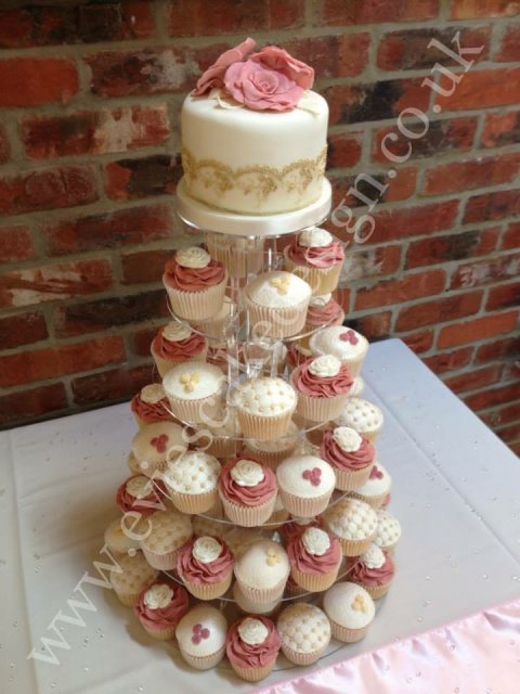 Wedding cupcake tower - Evie's Cake Design