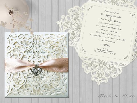 Laser Cut Wedding Invitations - Elegant Wedding Stationery and Luxury Table Plans