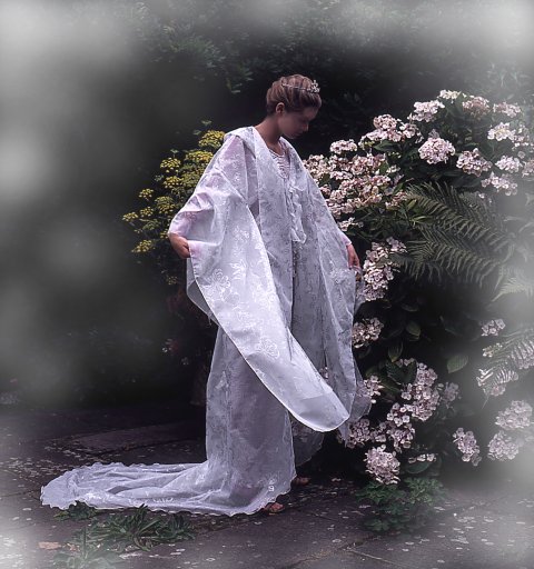 Kimono Wedding Dress - Charles and Patricia Lester Ltd