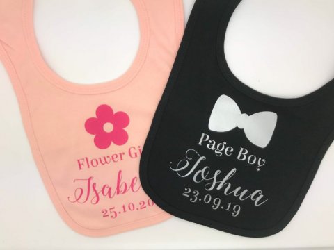 Personlised Bibs - The Personalised Wedding Room