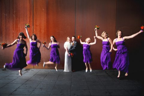 Bridal Party outside BALTIC - BALTIC Centre for Contemporary Art