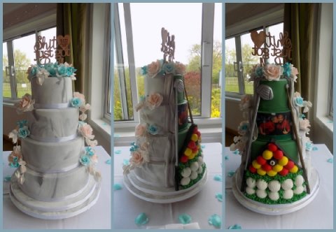 Truly personal hidden reveal cake - Little Cottage Cakes