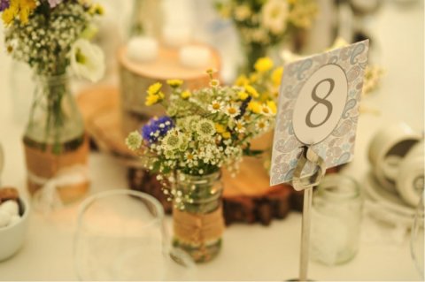 Rustic table centres - FLOWERS WITH PASSION