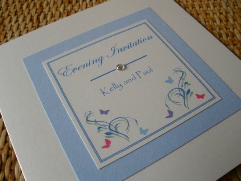 Butterfly invitations - Bee-Mine Wedding Stationery