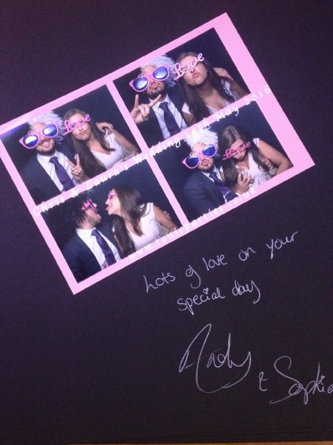 We encourage guests to write a message beside their photos, in your Keepsake Album. - TONIC PARTIES