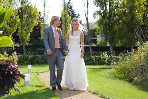 In the gardens - The Lensbury