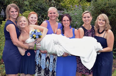 Lying down on the job... - Peterborough Wedding Photographers