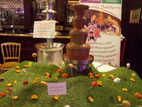 Wedding fayre set up - Chocolate Fountain Heaven Ltd