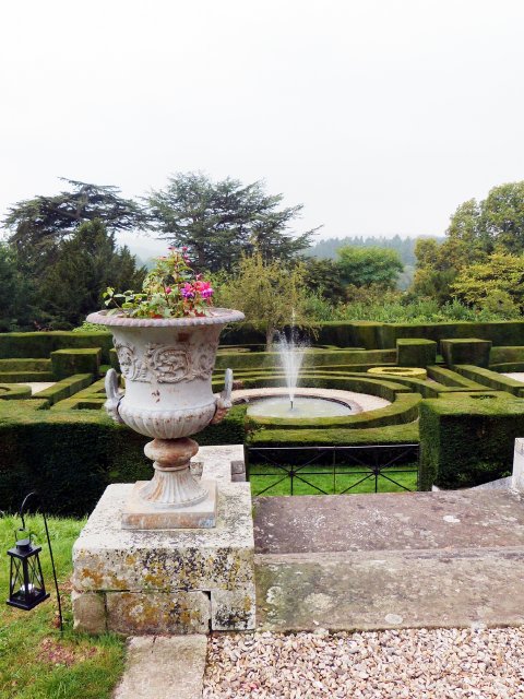 view of the Italian Garden - Whitbourne Hall