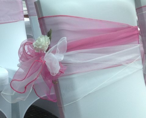 Double Organza Side Tie - Savage Wedding Services