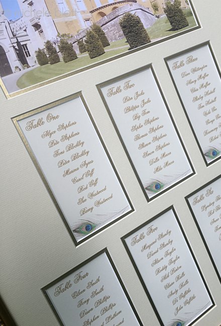 Venue Framed Wedding Table Plan - Elegant Wedding Stationery and Luxury Table Plans