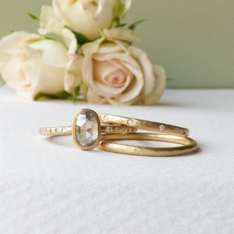 Ethical Wedding and Engagement rings - Honey Diamond, Tatiana and Evie - Shakti Ellenwood Precious Jewellery