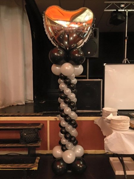 Personalised Heart Column - Balloons & Beyond