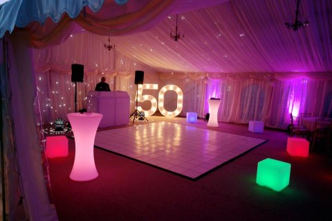 Elegant Marquee with LED Furniture - Glo Furniture