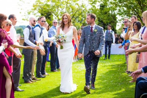 Confetti in the Manor House - Lillibrooke Manor & Barns
