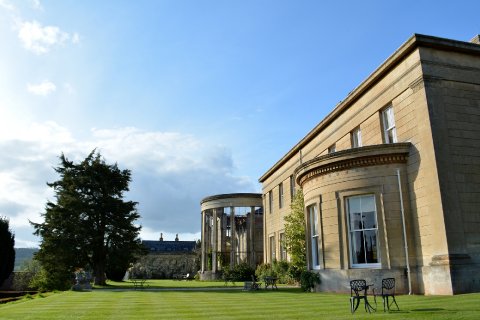 Looking north across the Terrace - Whitbourne Hall