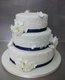 3 tier stack, lace-effect flowers, sugar roses - Linzers