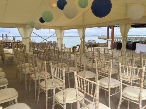Marquee by the sea - The George Hotel, Yarmouth, Isle of Wight