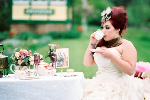 Steampunk styled shoot at Horsebridge Station - Amethyst Weddings