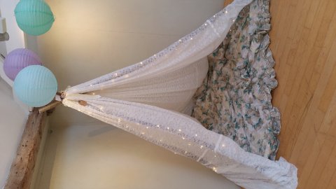 vintage lace teepee available to hire - Emaline Weddings