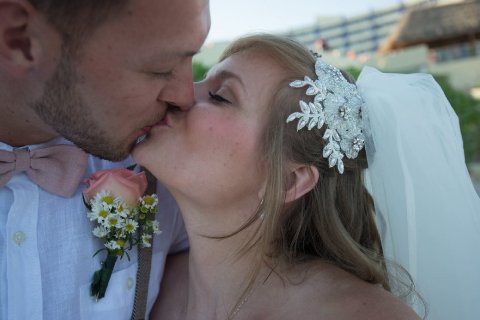 hand beaded lace clip - Caroline's Combs 