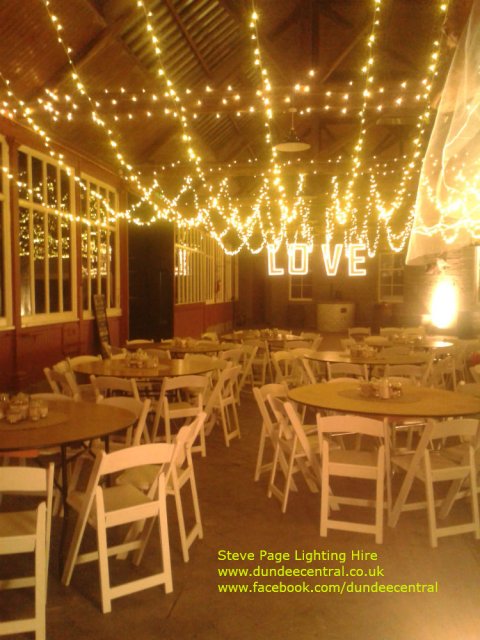 Fairy Light Canopy at Errol Park - Steve Page Lighting Hire
