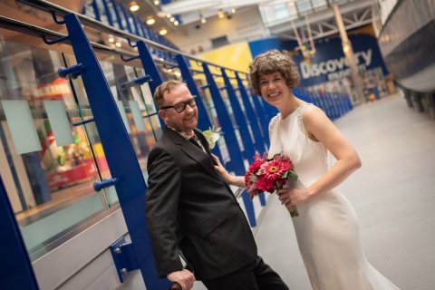 Discovery Museum wedding photograph by Laurence Sweeney Photography - Discovery Museum 