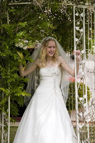 Bride in the gazebo - Chris Mimmack Photography