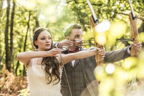 Photoshoot CWW - Archery - Cheshire Woodland Weddings 