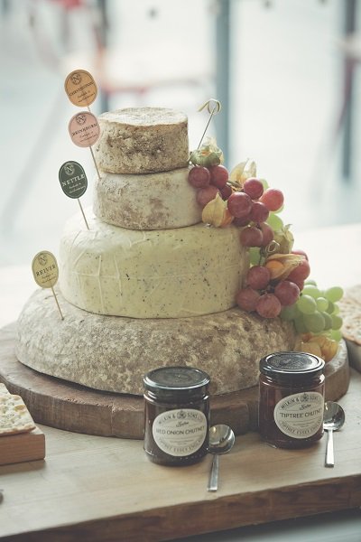 Smaller 4-tier Wedding Cake £240.00 - Northumberland Cheese Company