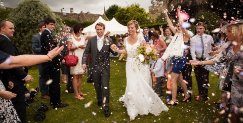 Confetti pictures are always good fun! - Anna Durrant Photography